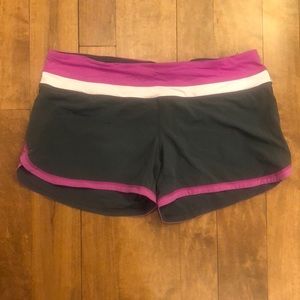 Grey/Pink Women’s Lululemon Shorts - Size 10